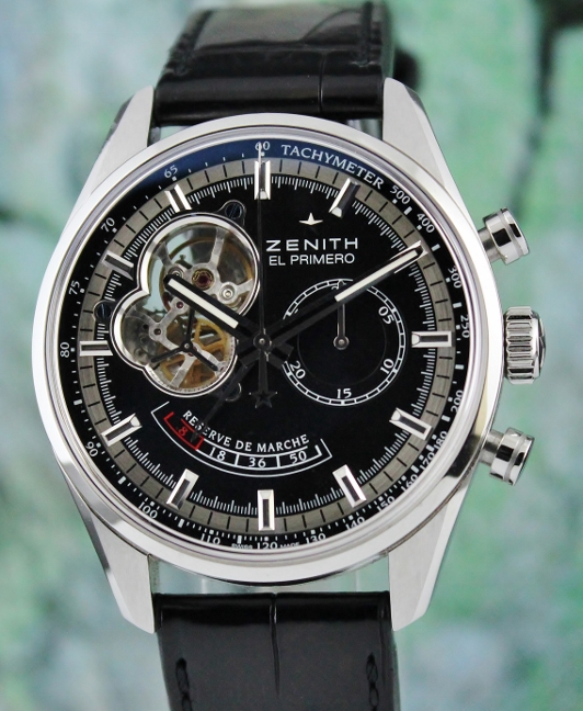 (image for) LIKE NEW UNPOLISHED ZENITH EL PRIMERO CHRONOMASTER POWER RESERVE / 03.2080.4021/21.C496